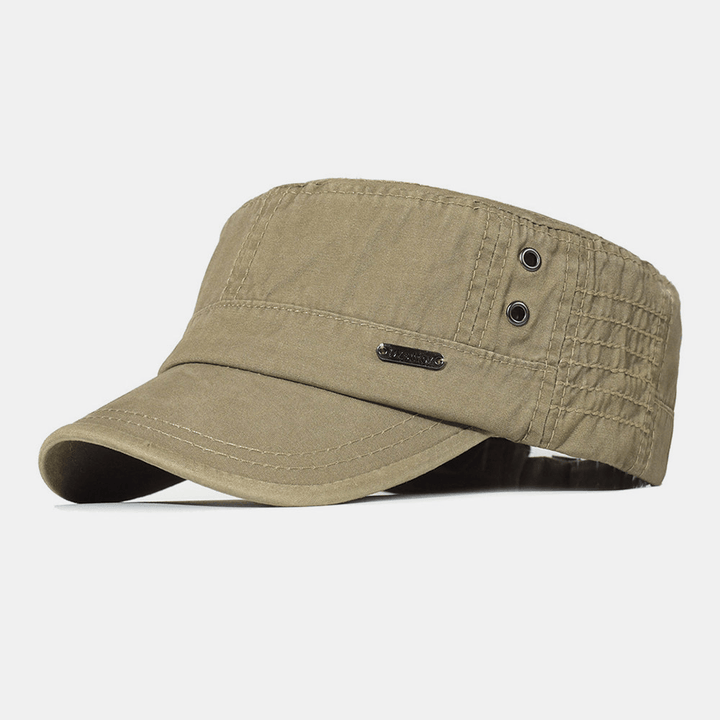 Menns Justerbar Flat Cap Militærstil 3