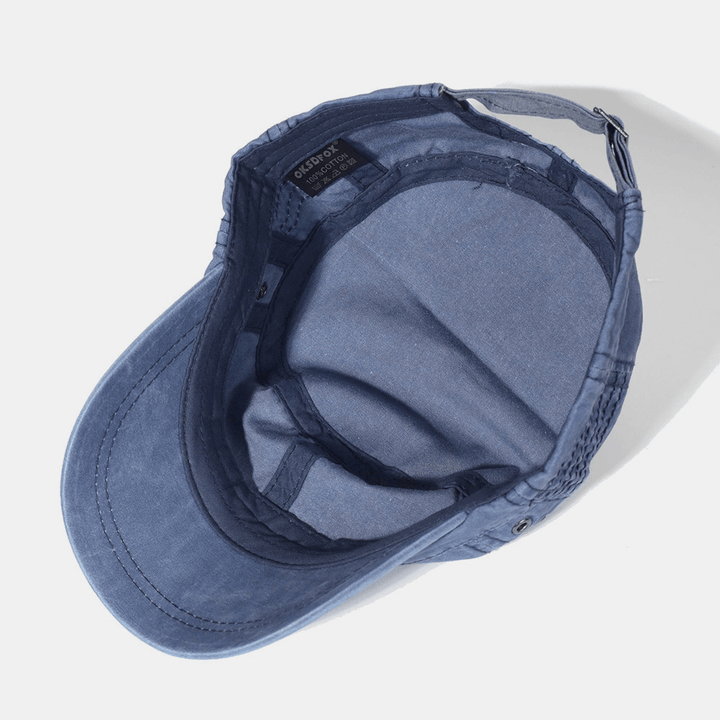 Menns Justerbar Flat Cap Militærstil 4
