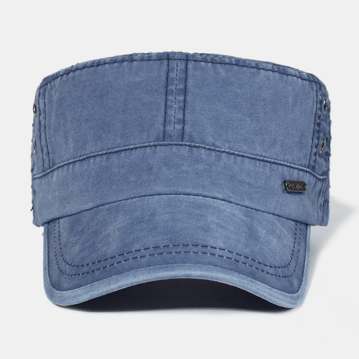 Menns Justerbar Flat Cap Militærstil 5