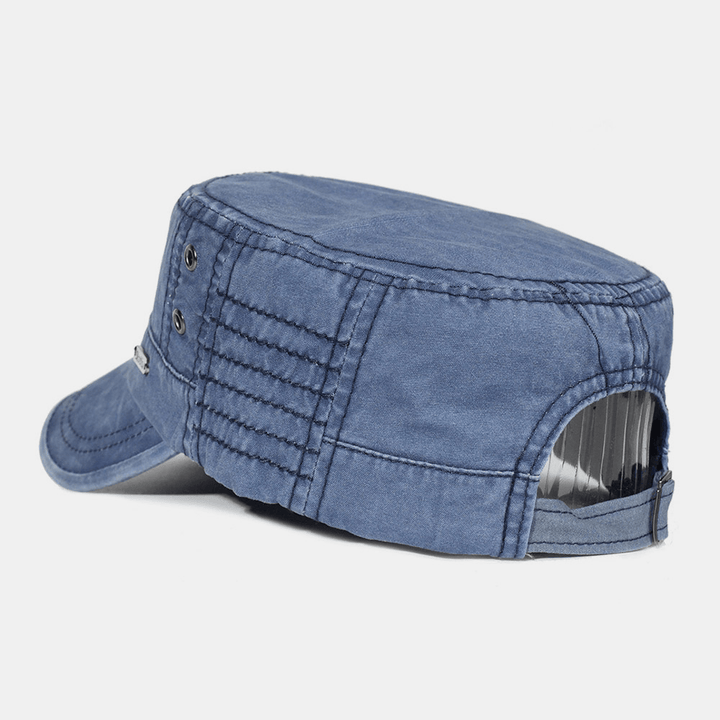 Menns Justerbar Flat Cap Militærstil 8