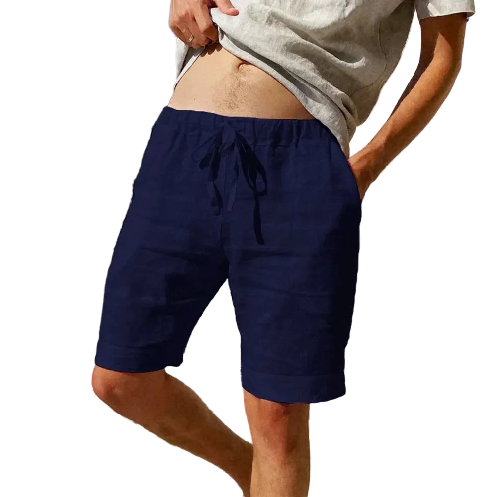 Menns Linshorts Klassisk Stil Allsidig Design 0