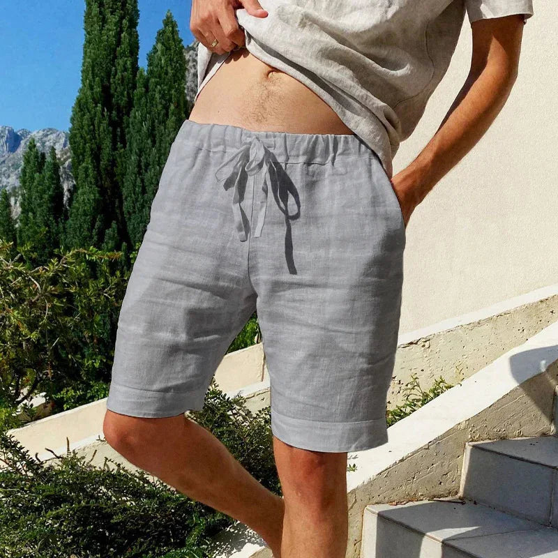 Menns Linshorts Klassisk Stil Allsidig Design 5