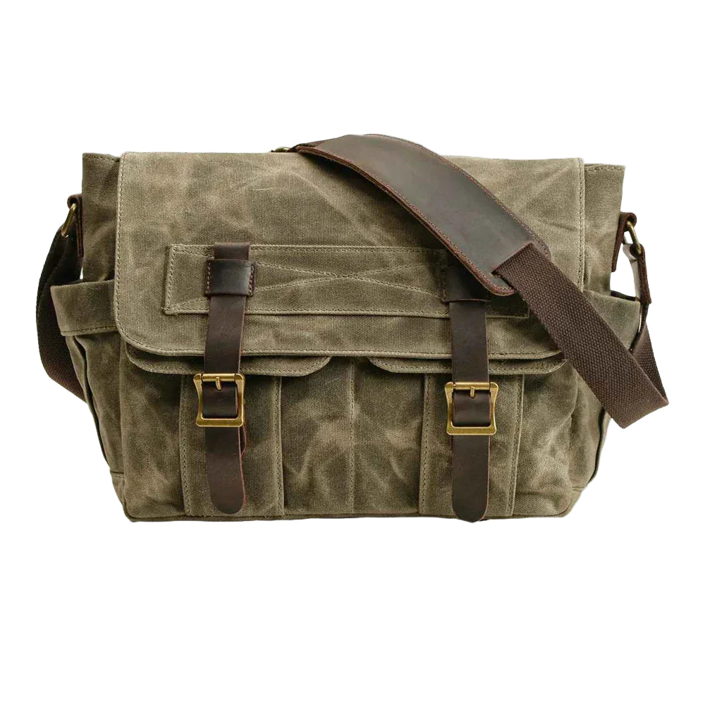 Menns Messenger-veske med Vintage Stil 0