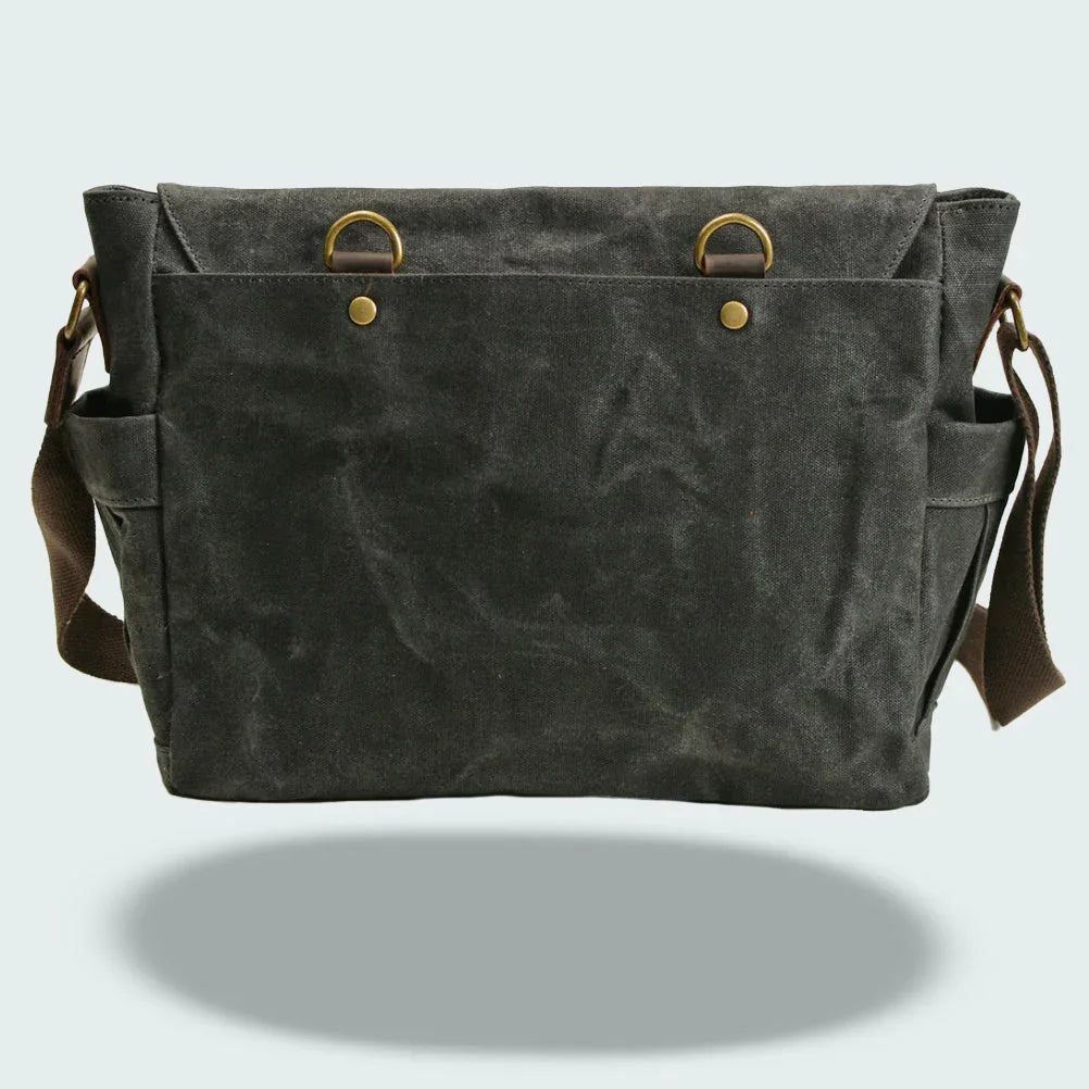 Menns Messenger-veske med Vintage Stil 8