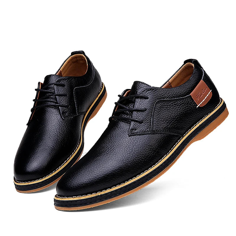Menns Oxfords Kjole Sko Brogue Snøring 1