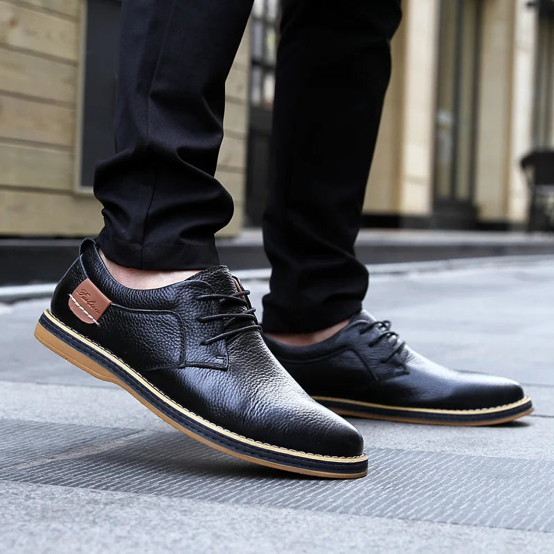 Menns Oxfords Kjole Sko Brogue Snøring 3