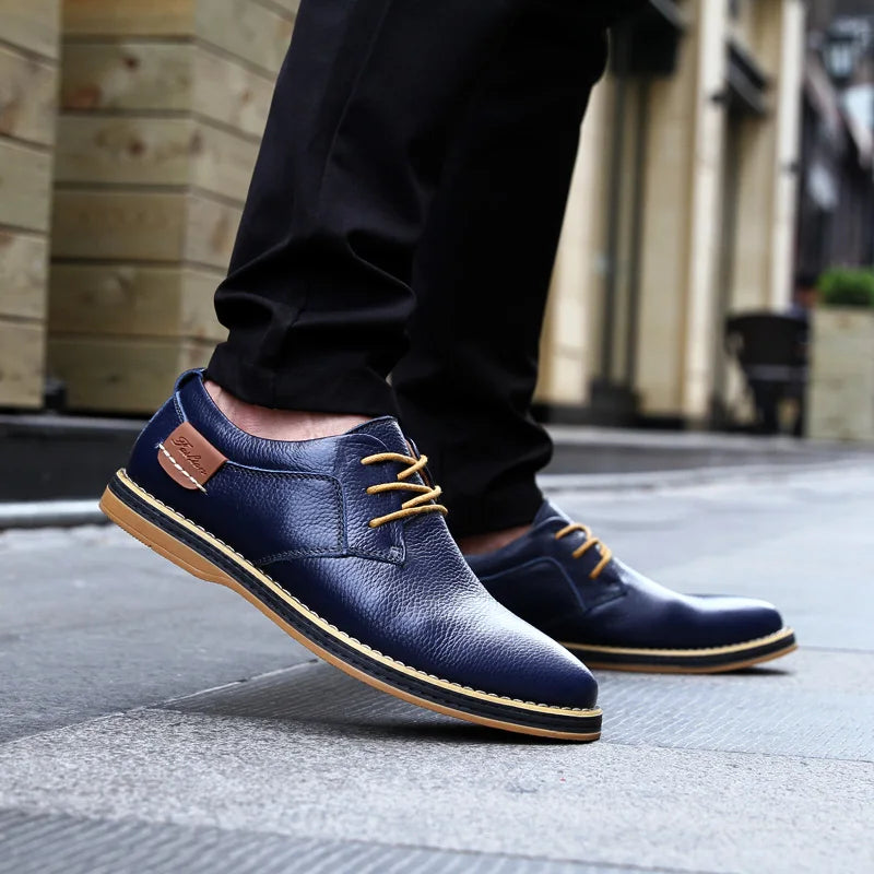 Menns Oxfords Kjole Sko Brogue Snøring 5
