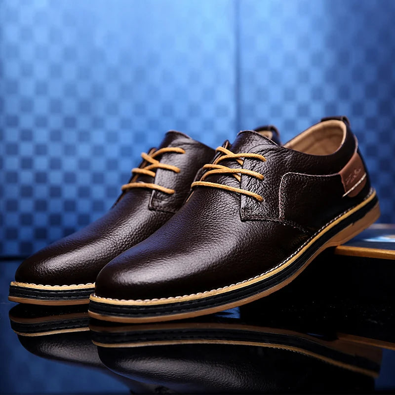 Menns Oxfords Kjole Sko Brogue Snøring 6