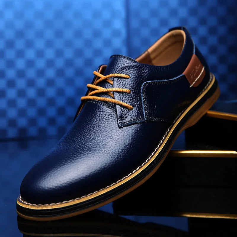 Menns Oxfords Kjole Sko Brogue Snøring 7