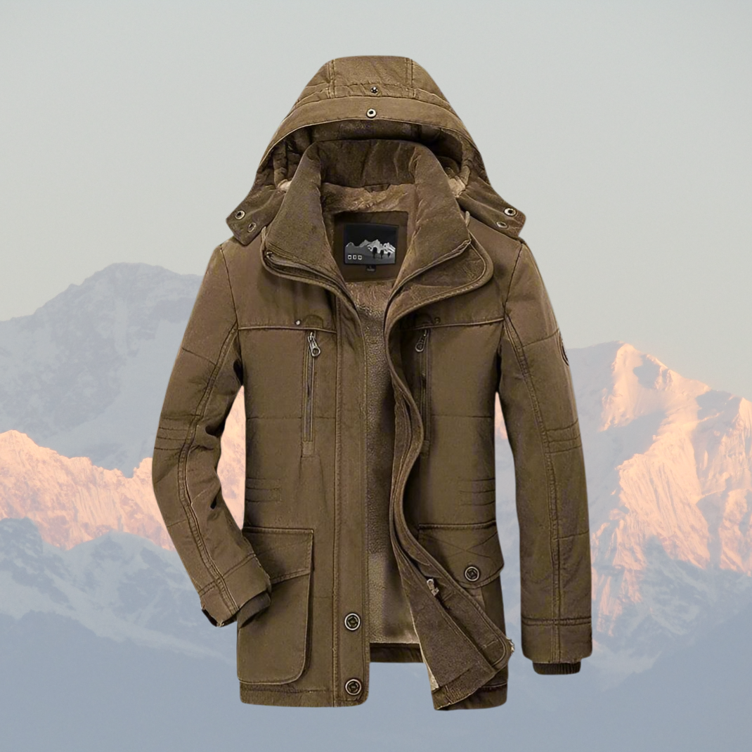 Menns Parka med Fuskepels og Militærinspirert Stil 3