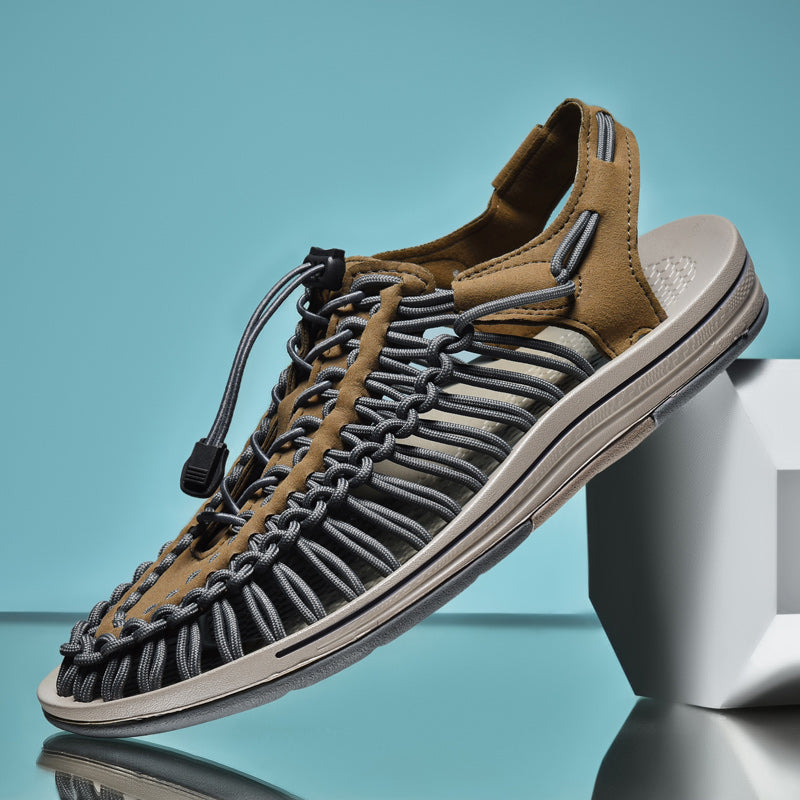 Menns Sandaler Mesh Komfort Pustende Design 6