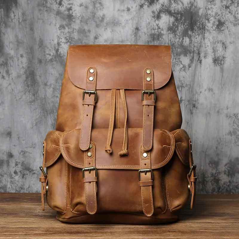 Menns Skinnryggsekk Stor Vintage 8