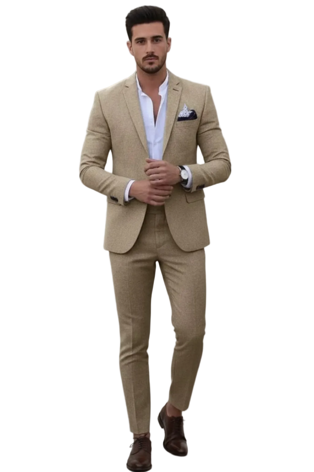 Menns Slim Fit Draktsett for Vår 0