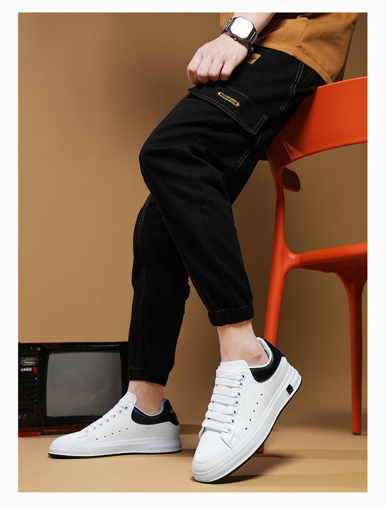 Menns Sneakers Low-Top Minimalistisk Stil 7