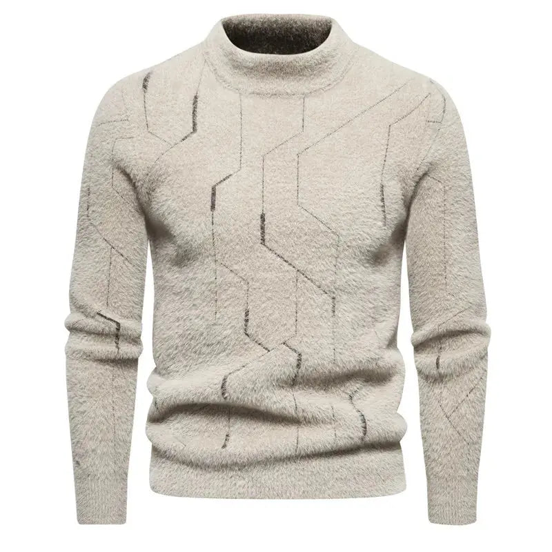 Menns Strikket Genser Klassisk Stil 6