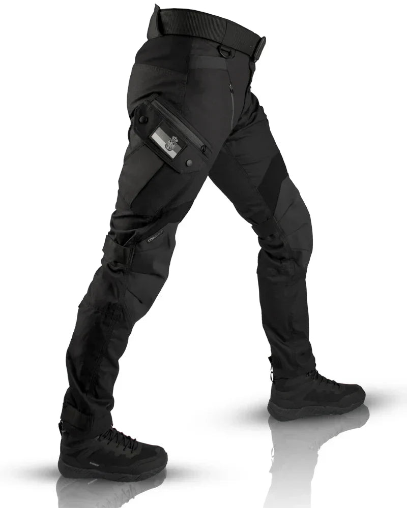 Menns Tactical Cargo-bukse med Multilommer 0