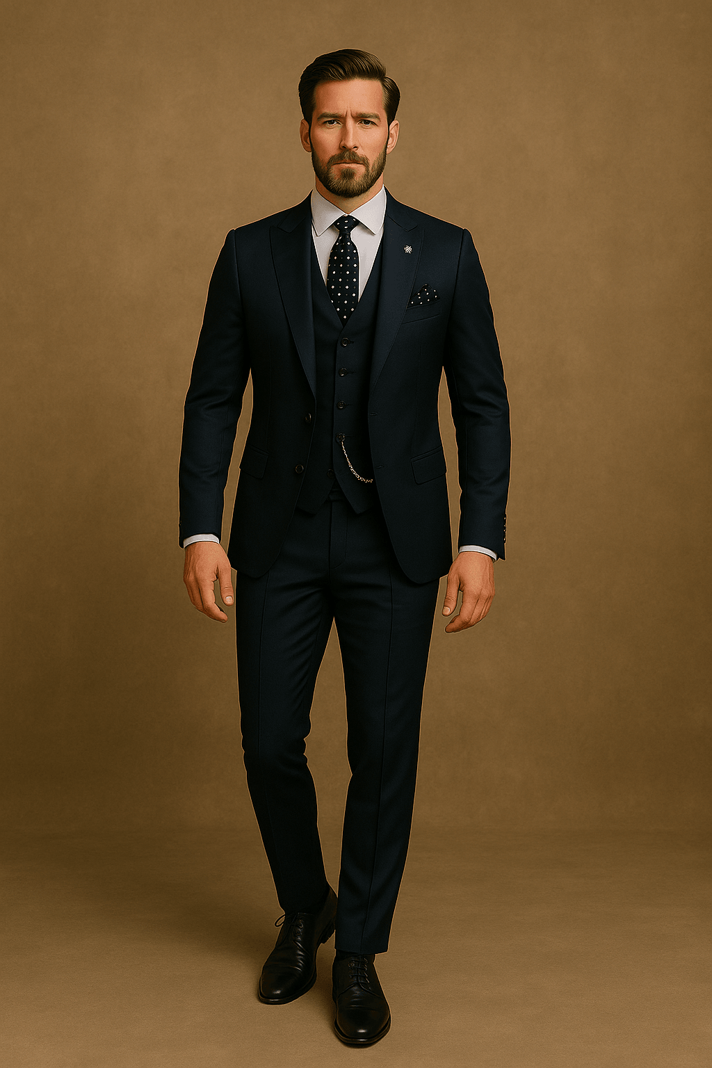 Menns Tredelt Dress Formell Stil 6