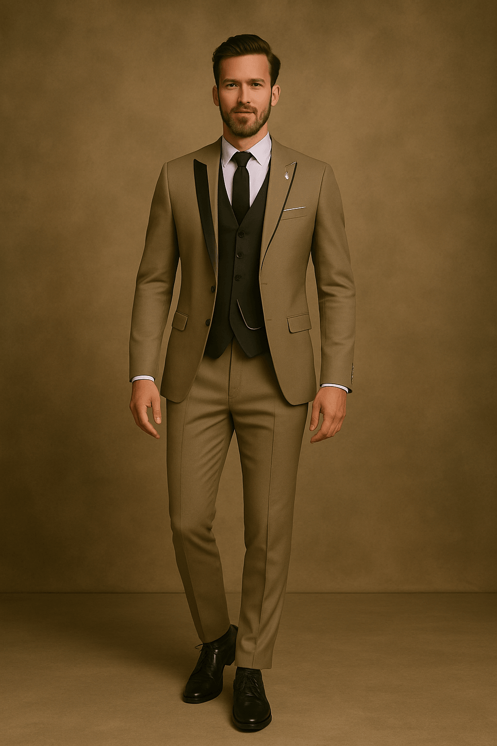 Menns Tredelt Dress Formell Stil 8