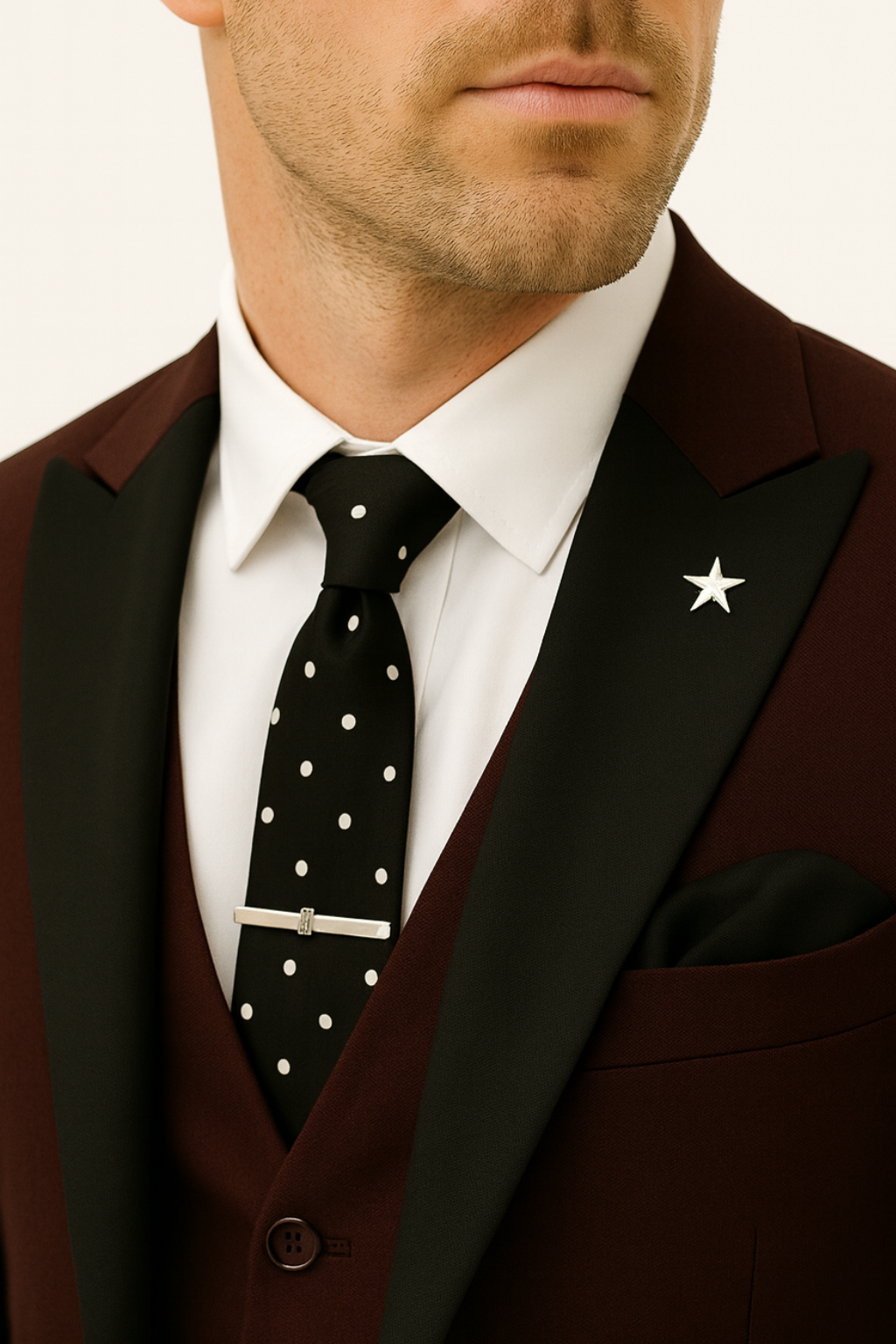 Menns Tredelt Dresssett Formell Stil 1