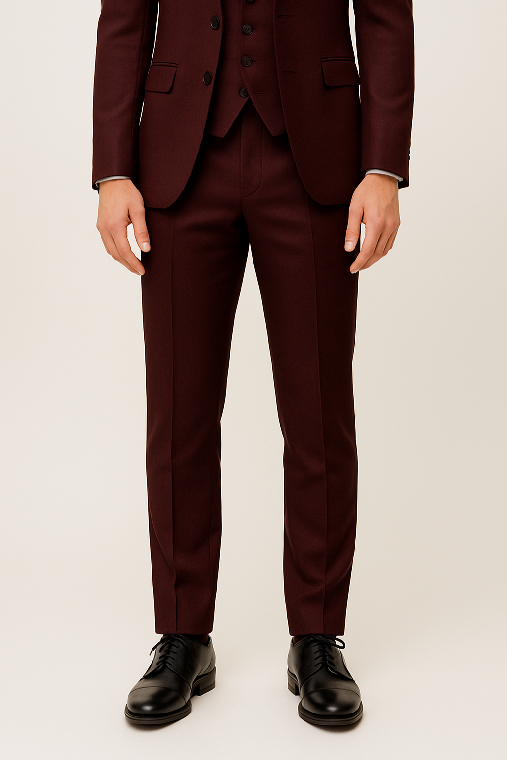 Menns Tredelt Dresssett Formell Stil 3