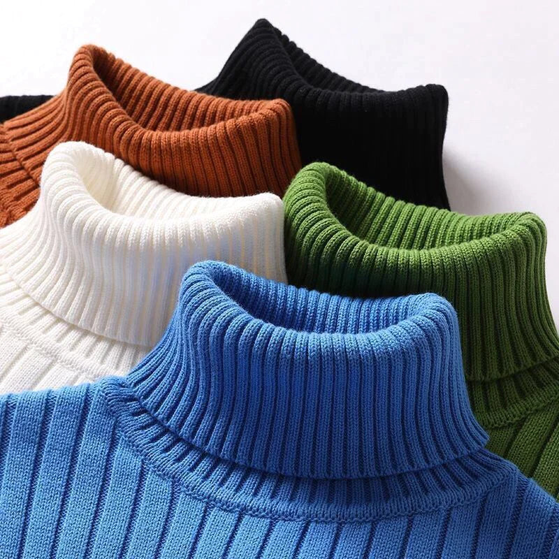 Menns Turtleneck Genser Klassisk Stil 5