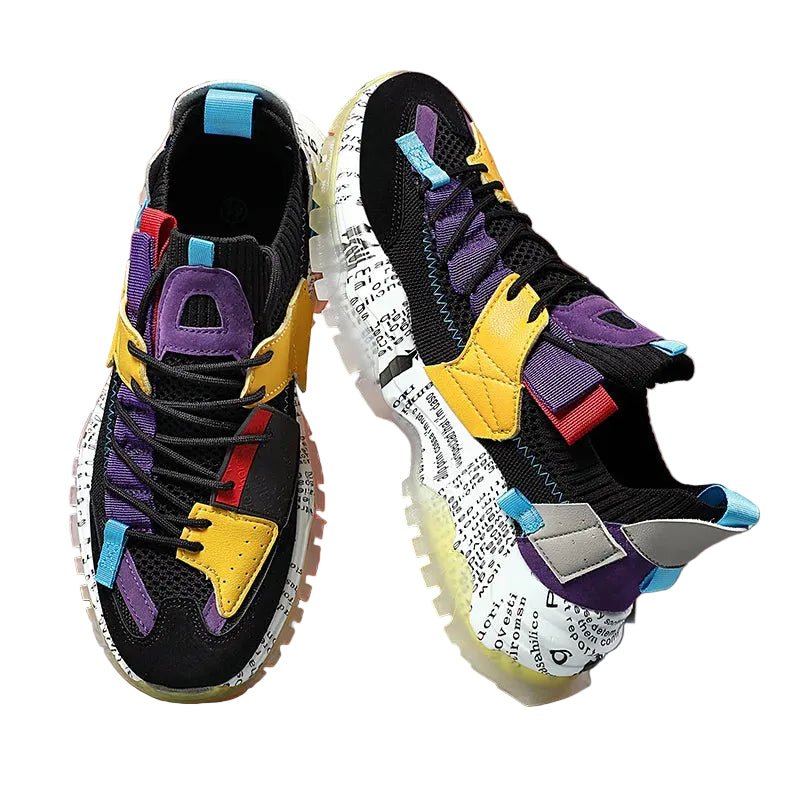 Menns Urban Sneakers med Tykk Såle 0