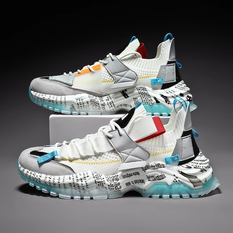 Menns Urban Sneakers med Tykk Såle 4