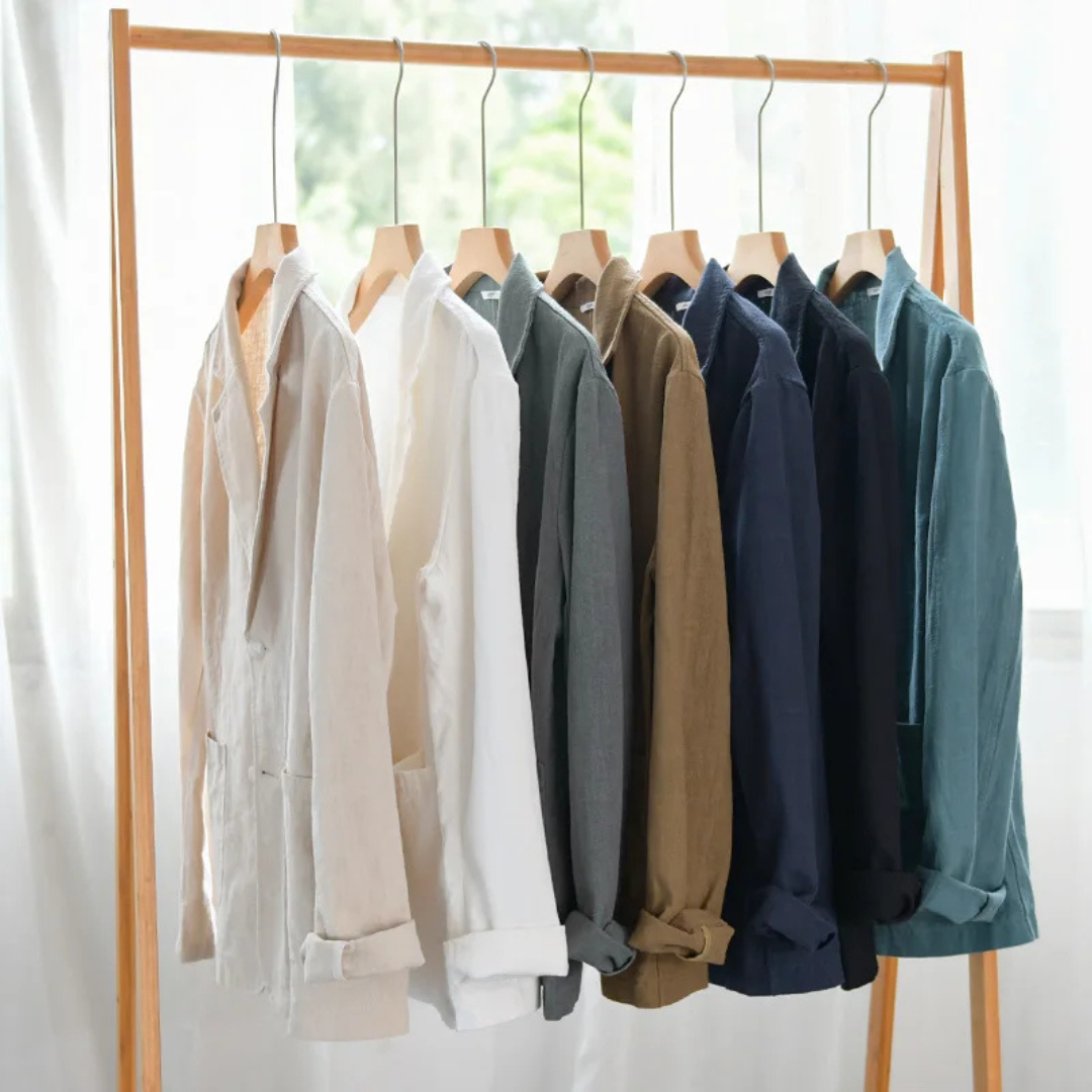 Menns Vintage Jakke Avslappet Stil 7
