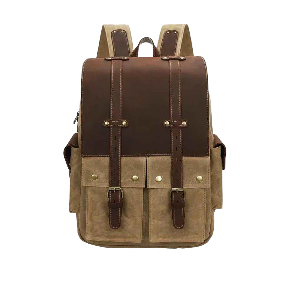 Menns Vintage Kamera Ryggsekk 0