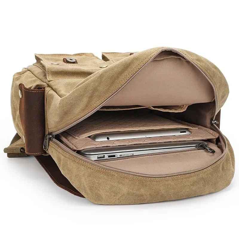 Menns Vintage Kamera Ryggsekk 5
