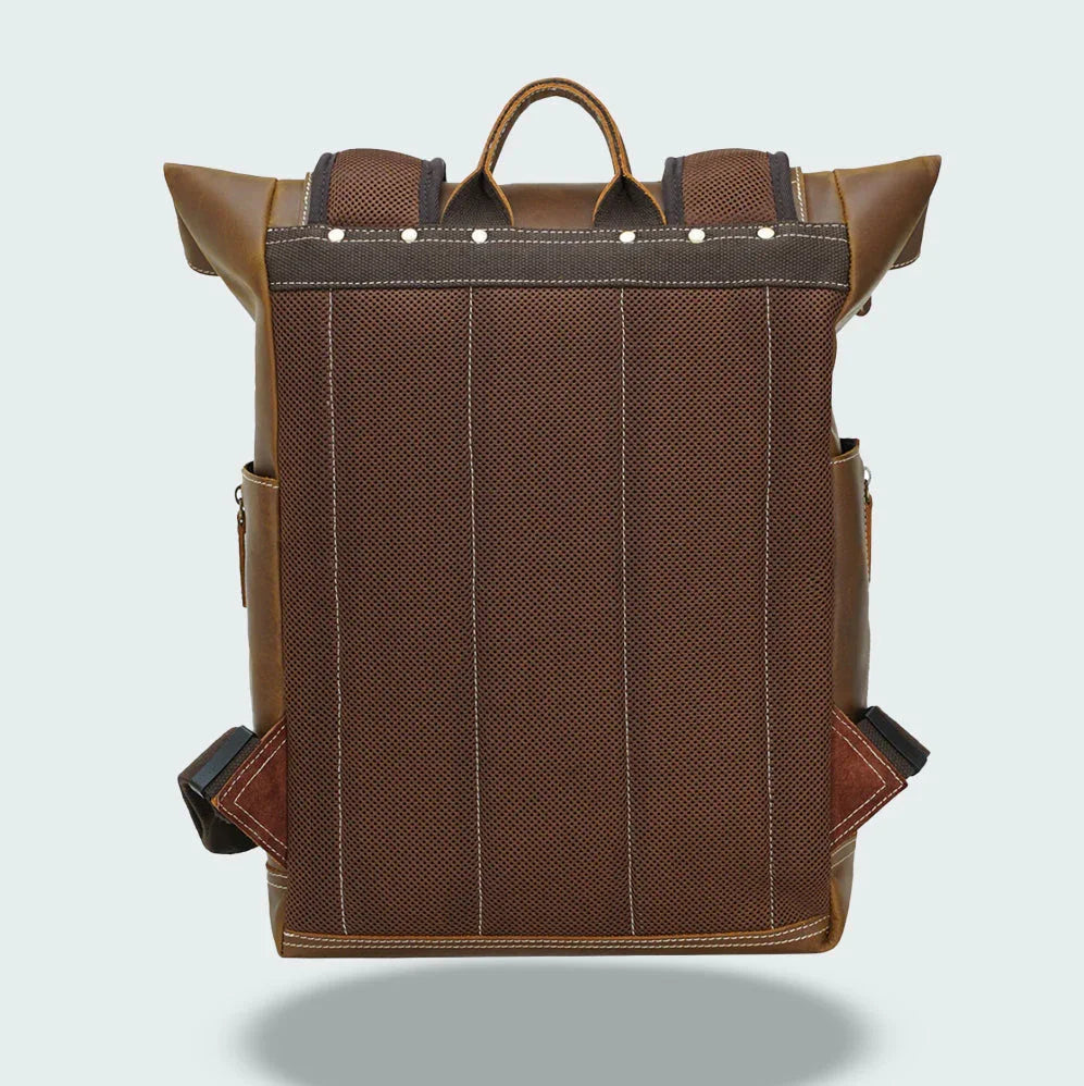 Menns Vintage Ryggsekk Funksjonell Med Ergonomiske Stroppar 8