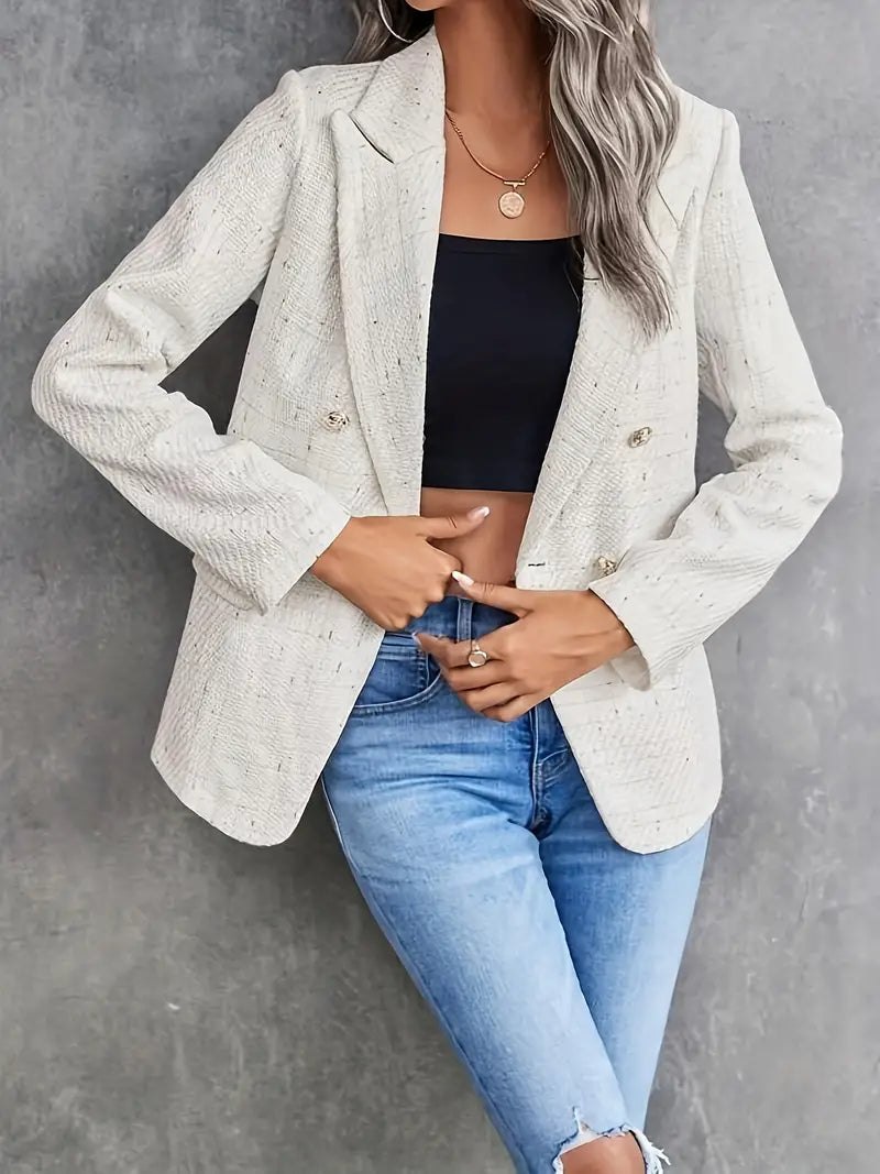Dame Tweed Jakke Lett Elegant Skreddersydd-2