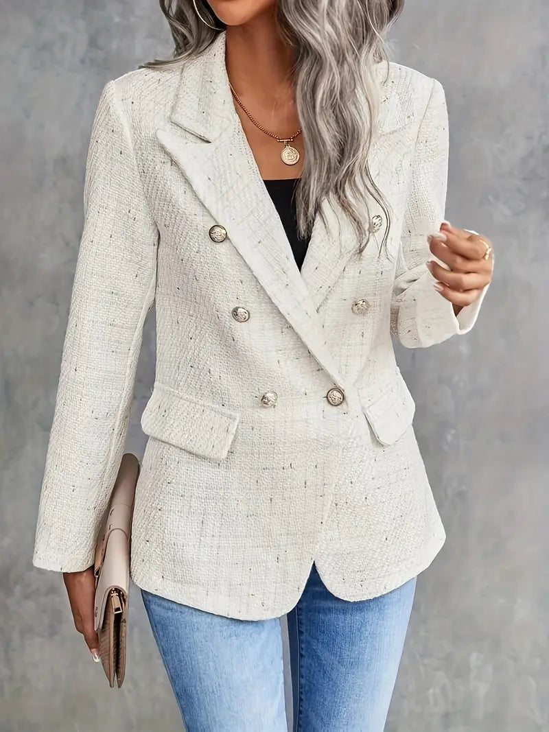 Dame Tweed Jakke Lett Elegant Skreddersydd-5