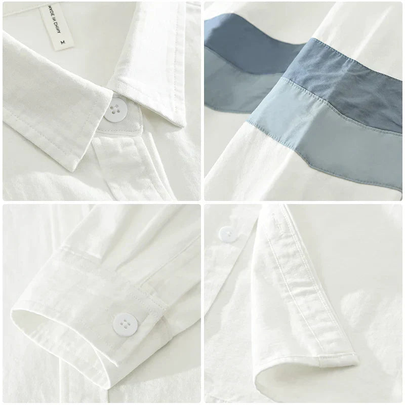 Herreskjorte Lappeteppe Casual Fit Bomull 5