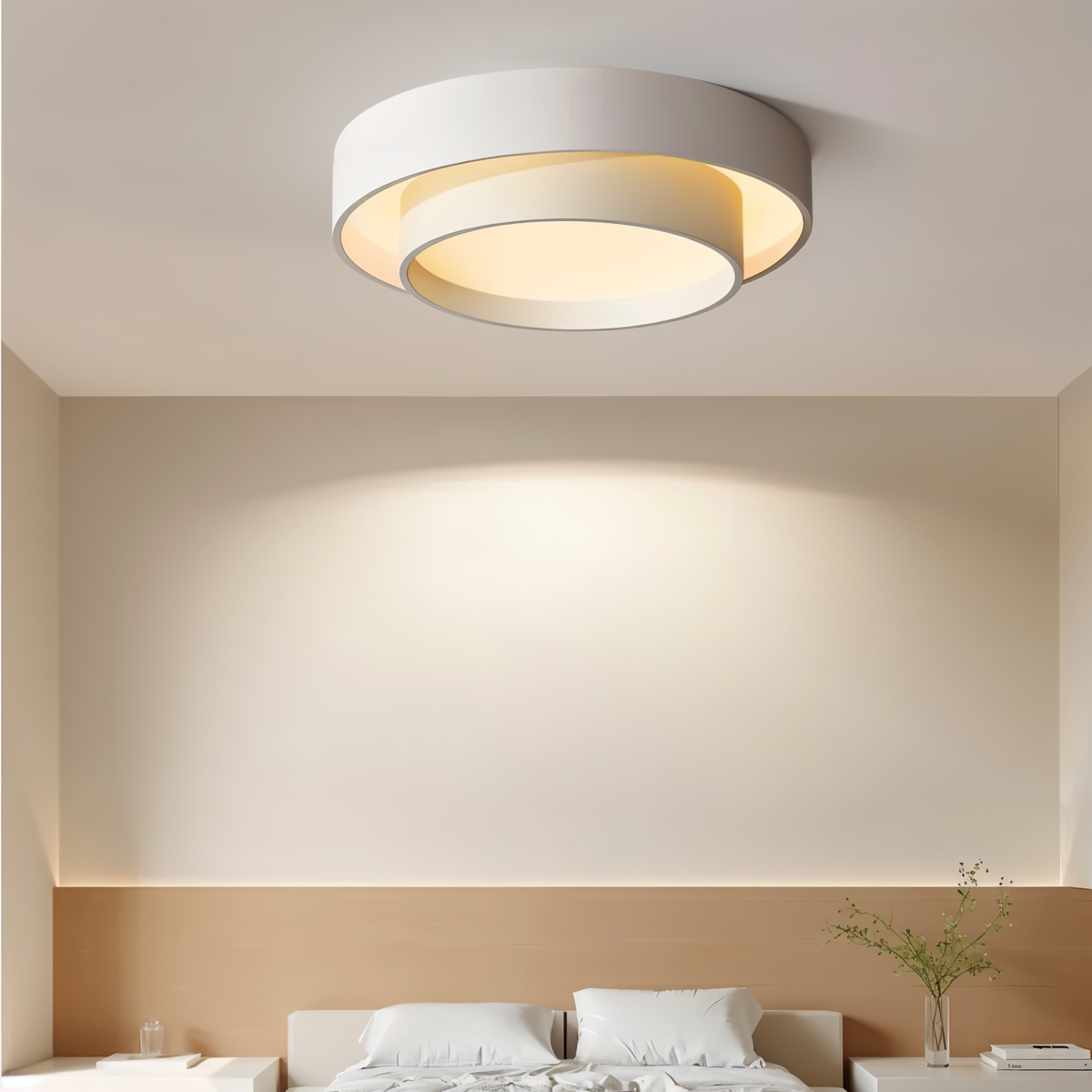 Moderne ringformet LED-taklampe for soverom og stue 2