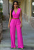 Kvinne Jumpsuit Moderne Polyester Komfortabel Snitt-4