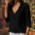 Variant image for Kvinne Satinbluse Elegant Festlig StiL Høykvalitets Sateng-3