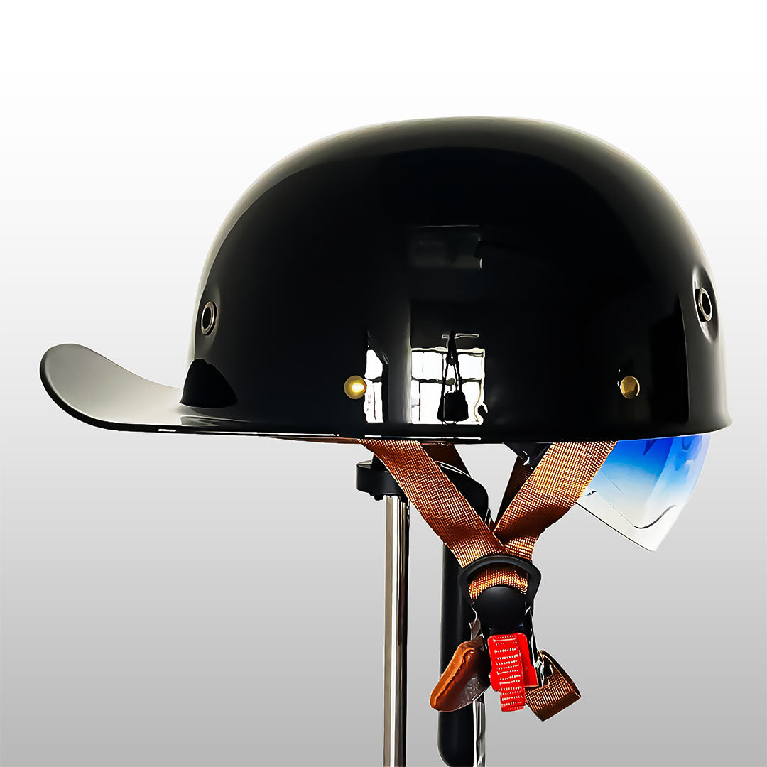 Motorsykkelhjelm i baseballcaps-stil med ECE- og DOT-godkjenning