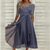 Variant image for Kvinnemidi Kjole Elegant Lett Stoff for Sommerdesign-5