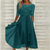 Variant image for Kvinnemidi Kjole Elegant Lett Stoff for Sommerdesign-11