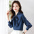 Dame Bluse Elegant Silkelook Feminine Polyester