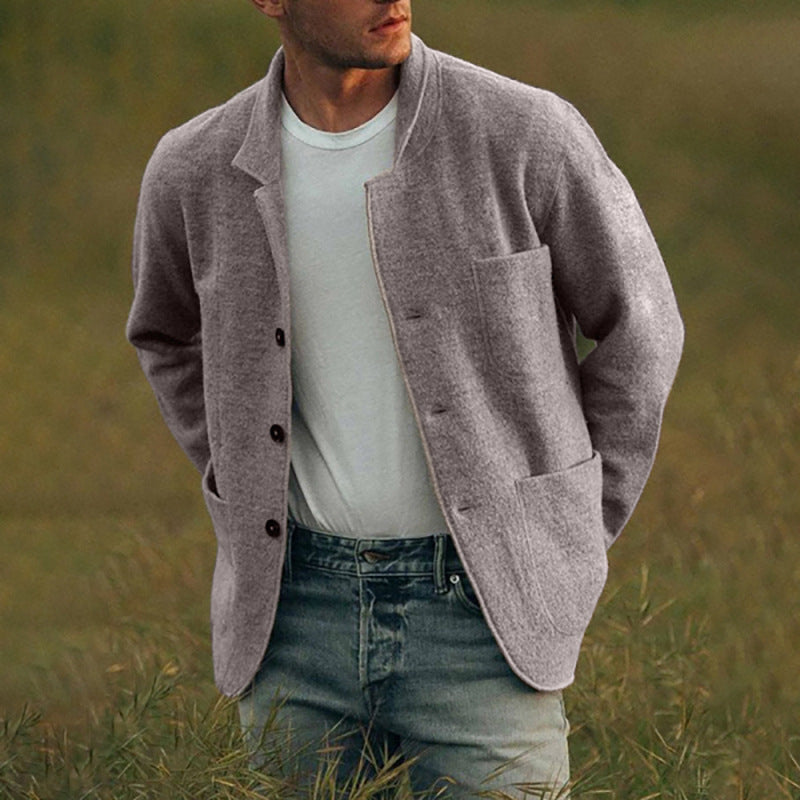 Herre Blazer Casual Stil Bomullsblanding Komfortabel Design