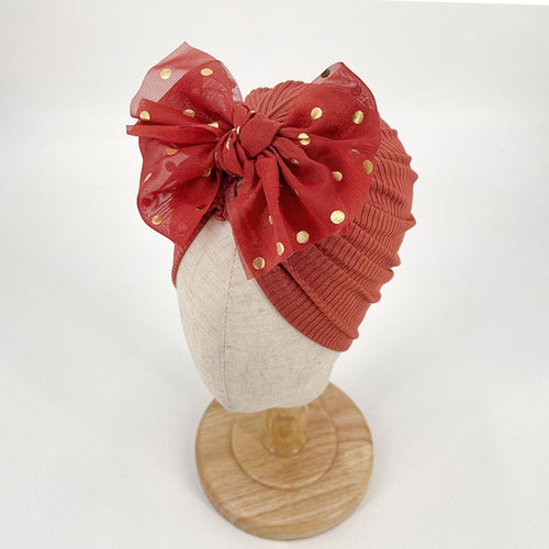 Ruffle Top Baby Turban Hat