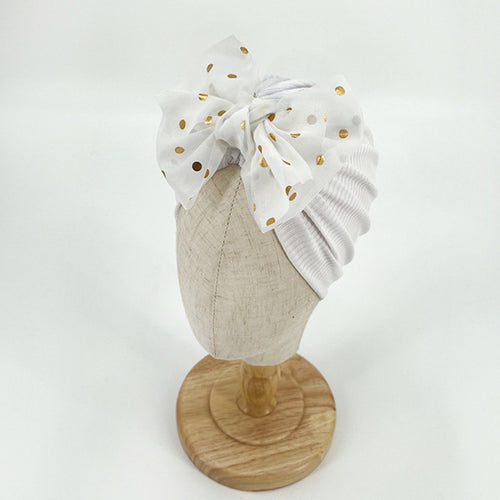 Ruffle Top Baby Turban Hat