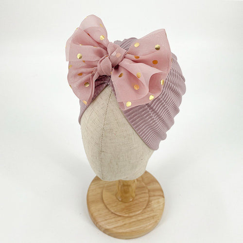 Ruffle Top Baby Turban Hat
