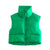 Cropped Puffer Vest til dame