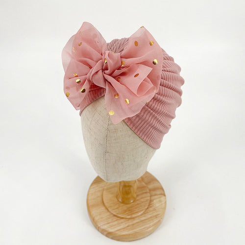 Ruffle Top Baby Turban Hat