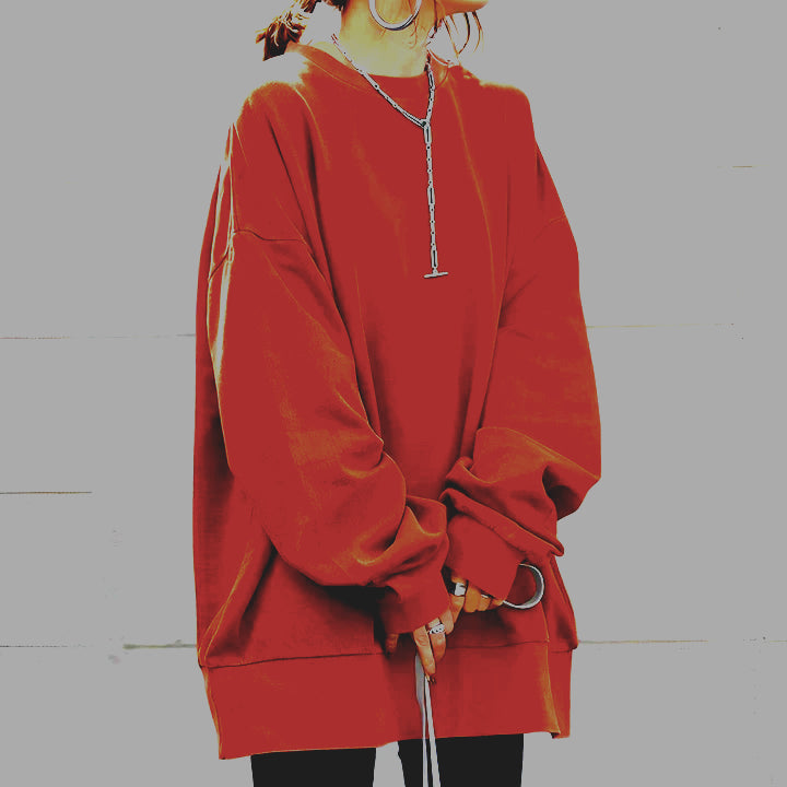 Overdimensjonert Pullover for Damer - Komfortabel og Stilig 4