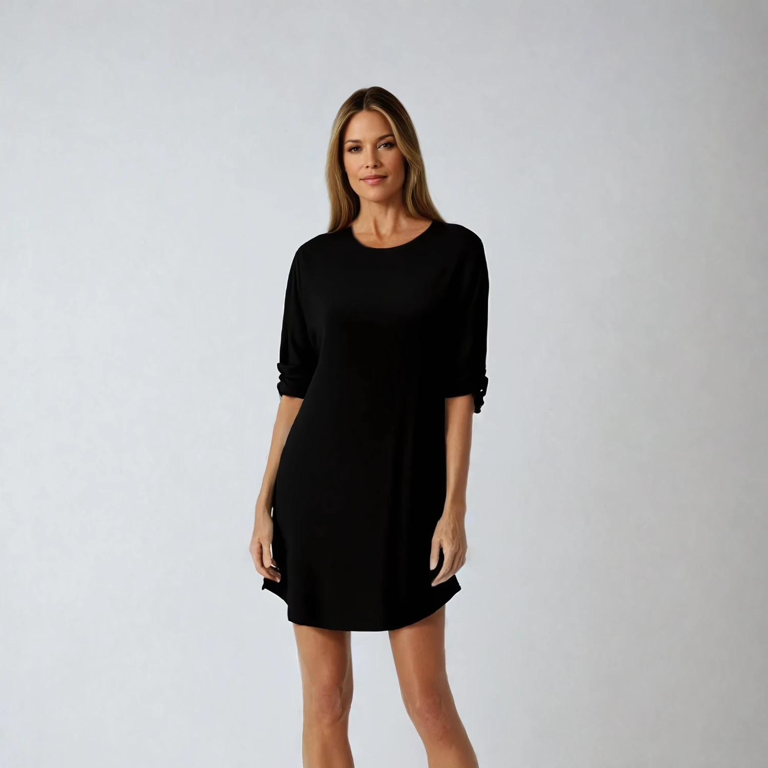 Oversized Kjole med Runder Hals og Dype Lommer 2