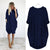 Oversized Kjole med Runder Hals og Dype Lommer 3